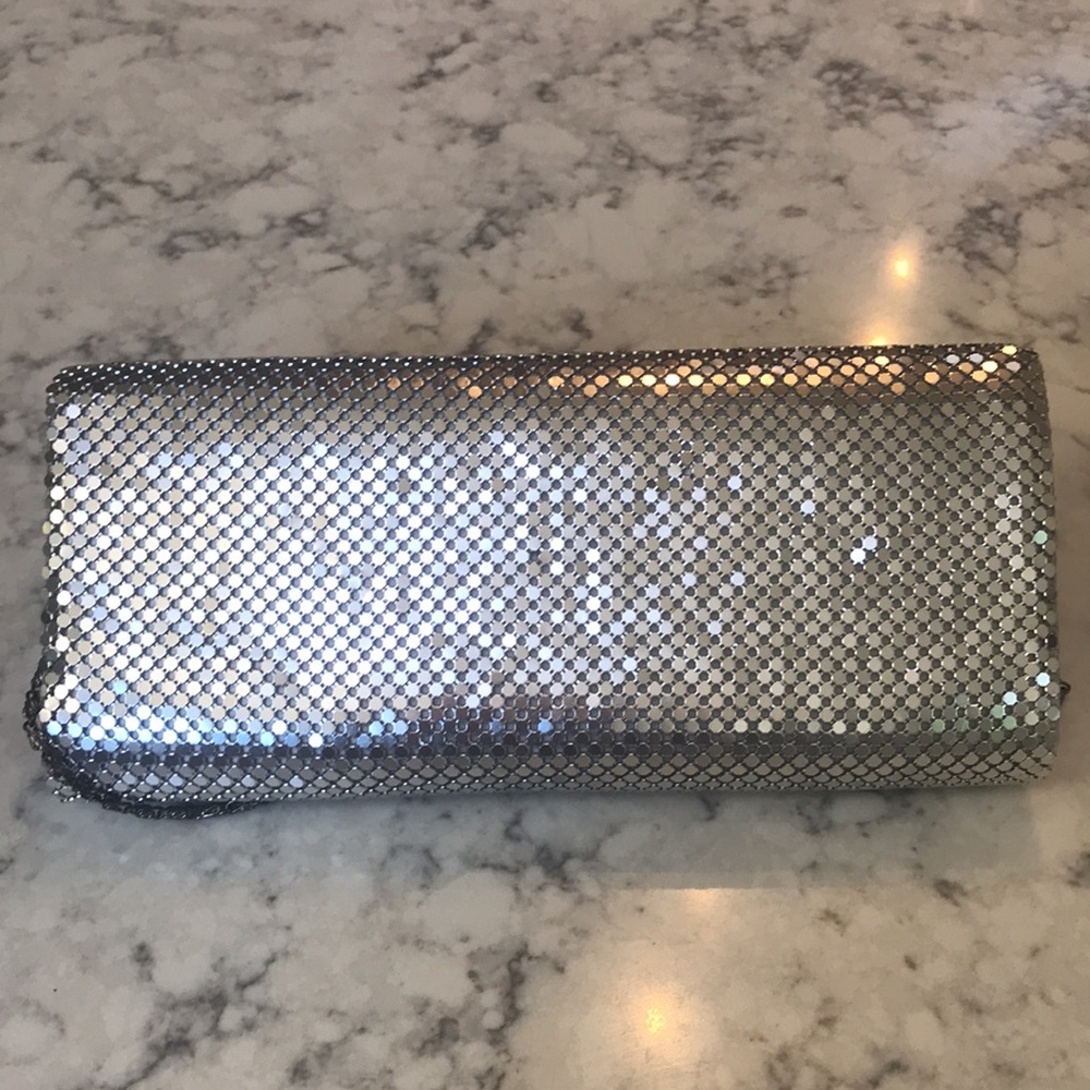 Metallic sequin clutch